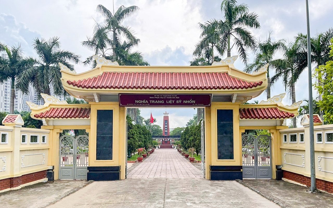 Thông báo về việc cải tạo, nâng cấp nghĩa trang liệt sĩ Nhổn