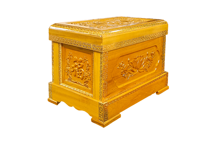 Quách Gỗ Vàng Tâm 1 b