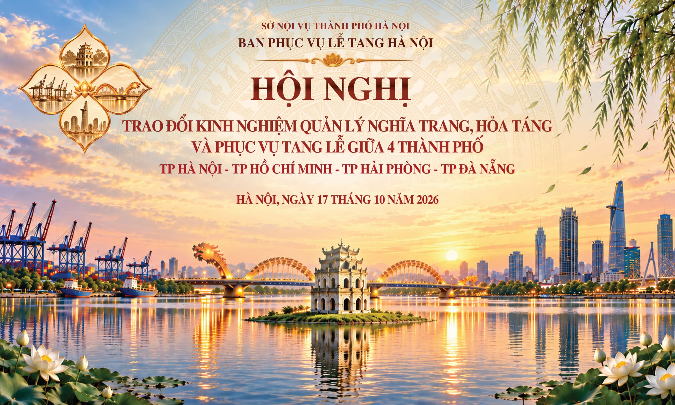 Bốn thành phố trao đổi kinh nghiệm về quản lý nghĩa trang, hỏa táng và phục vụ tang lễ